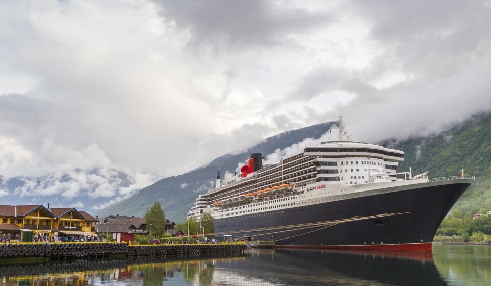 ocean liner, queen mary 2, flåm, norway, fjord, scandinavia, reflection, boat, cunard, norway, norway, norway, norway, norway