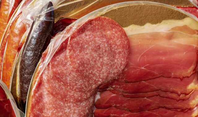 ham, black forest ham, salami, black sausage, sausage platter, vacuum packed, appetizing, sausages, specialty, smoked ham, cut, bread time, food, raw, edible, ham, ham, ham, ham, ham, salami, salami