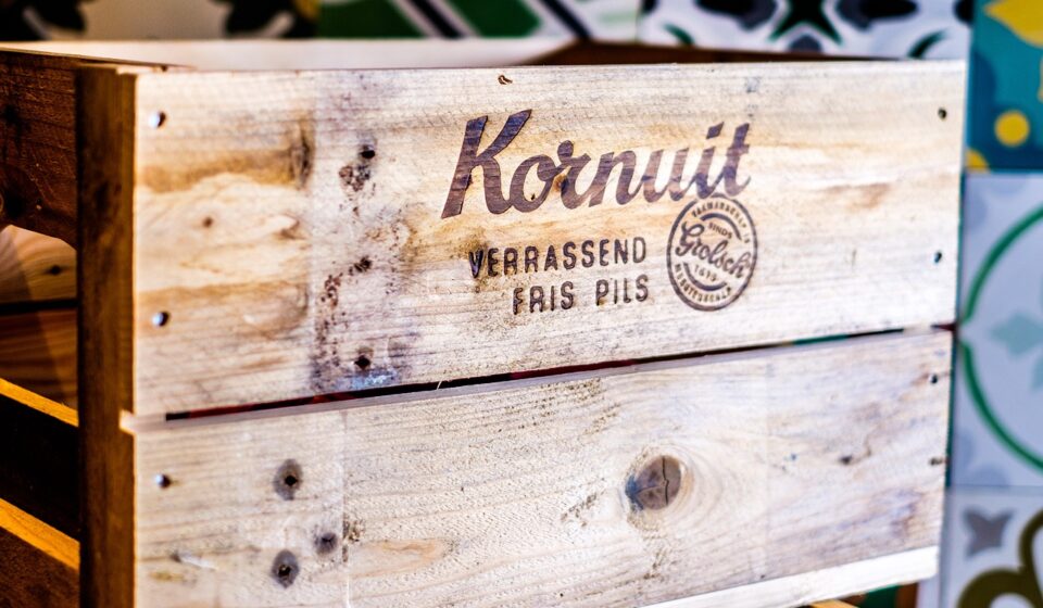 beer, crate, wood, packaging, beer-bottles, drinking